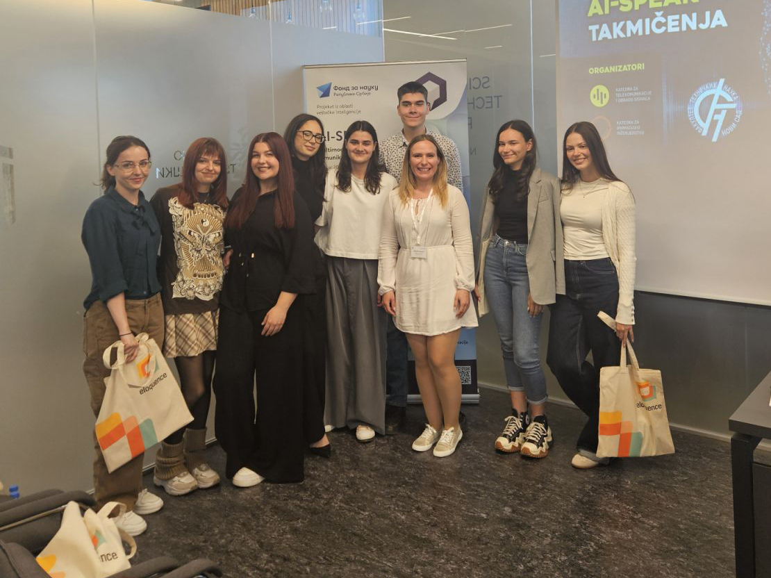 Uspeh studenata Animacije u inženjerstvu na AI-SPEAK takmičenju
